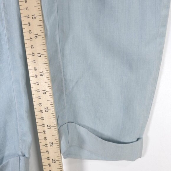 Cloth & Stone‎ Deep Surplice Back Blue Chambray Jumpsuit TENCEL 06609-670 SMALL - Picture 12 of 14